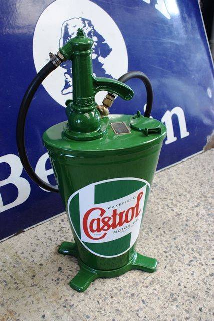 Restored Castrol Gear Oil Pump XXXX Antique Complex