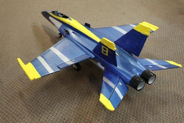 F18 Hornet US Navy Blue Angels Fighter Plane Styrofoam Toy | XXXX ...