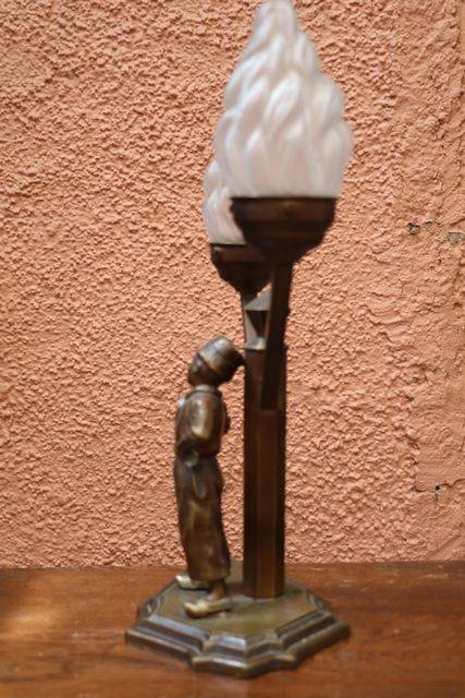 Art Deco Dutch Boy Lamp C1930 --- | XXXX Antique Complex