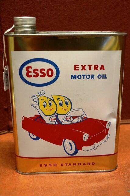 2 Litre Esso Motor Oil Pictorial Tin. | XXXX Antique Complex