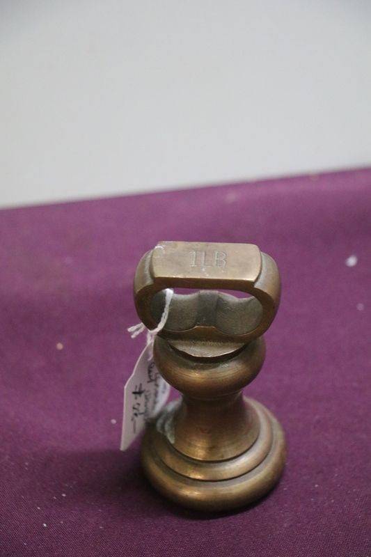 Antique 1 Lb Brass Bell Weight | XXXX Antique Complex