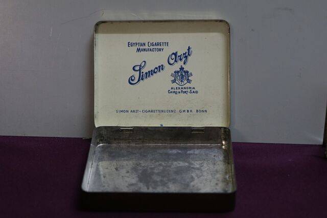 COL. Simon Arzt Egyptian Cigarettes Tin | XXXX Antique Complex