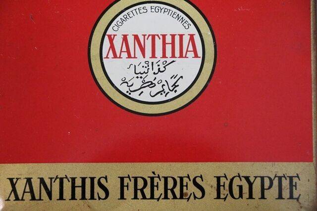 COL. Xanthia Freres Egyptian Cigarettes Tin | XXXX Antique Complex