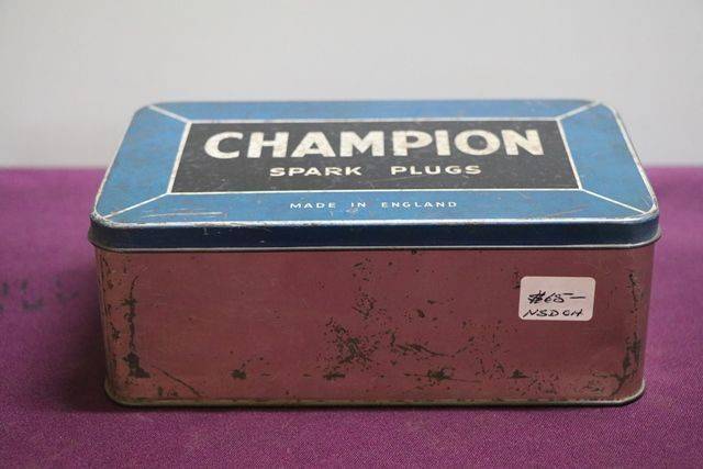 Champion Spark Plugs Tin | XXXX Antique Complex