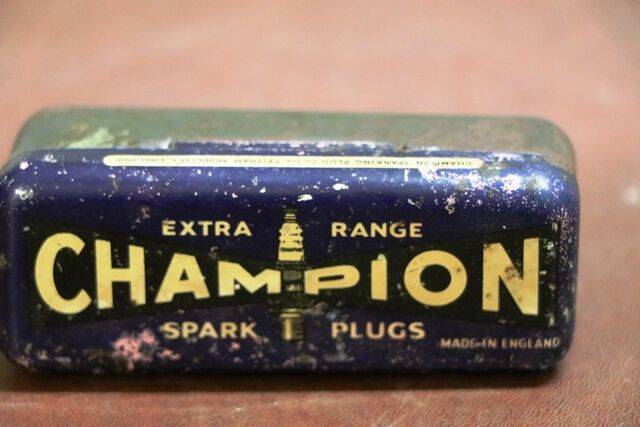 Early Champion Spark Plug in Original Advertising Tin. | XXXX Antique ...