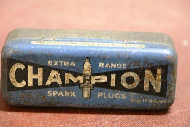 Early Champion Spark Plug in Original Advertising Tin. | XXXX Antique ...