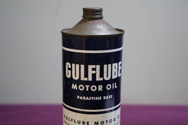 Gulf Gulflube Motor Oil 1 Litre Can | XXXX Antique Complex