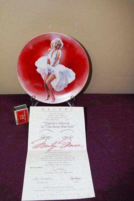 Marilyn Monroe The Seven Year Itch Collectors Plate Xxxx Antique Complex 