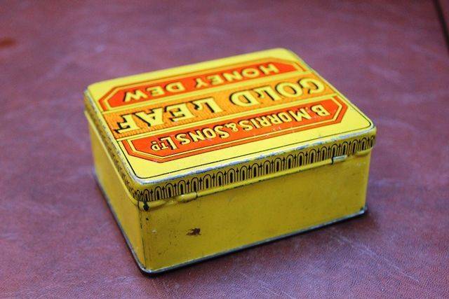 Morris And Sons Gold Leaf Tobacco Tin | XXXX Antique Complex