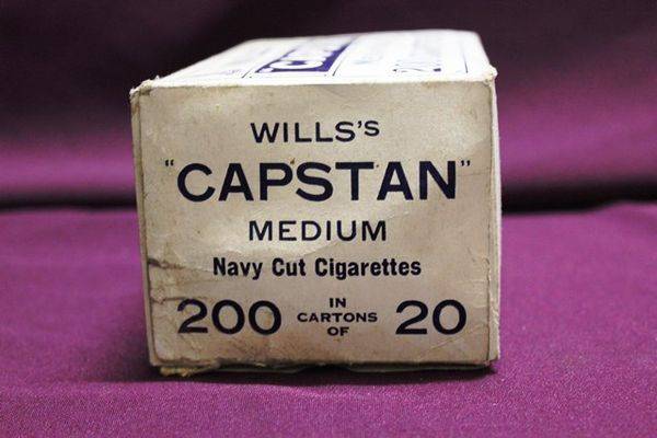 Wills Capstan Navy cut Cigarette Carton | XXXX Antique Complex