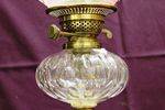 Stunning And Rare 19th Century Victorian Oil Lamp All Original Including Glass Shade