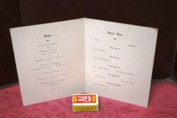 1927 Gallery First Nighters Club Signed Menu BLANK 