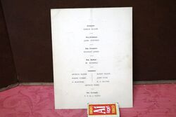 1931 Gallery First Nighters Club Signed Menu BLANK 