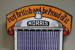 Morris Trucks Double Sided Enamel Advertising Sign  