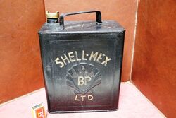 1939 Valor Shell-Mex 2 gal Running-board Fuel Can.