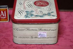 1953 Commemorative Queen Elizabeth 11 Biscuit Tin  