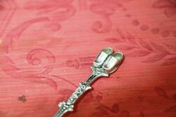 1960and39S Dutch Silver Spoon Depicting Pr of Clogs 