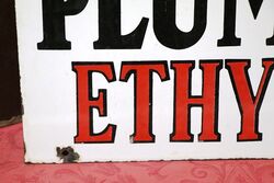 1980and39s Super Plume Ethyl Enamel Sign 