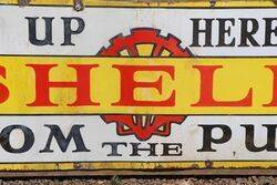 Shell Enamel Advertising Sign 