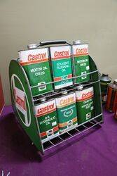 Castrol Z Double Sided Oil Tin Forecourt Rack 