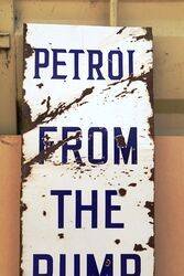 Early BP Motor Spirit Petrol from the Pump Enamel Sign 