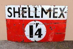 Early Shell-Mex Enamel Advertising Sign. #