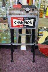 Vintage Champion Spark Plug Cleaner-Tester on Stand. #