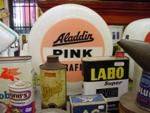 Aladdin Pink Paraffin Original Glass Petrol Pump Advertising Globe  