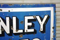 Large and Early Henley Tyres Enamel Advertising Sign 