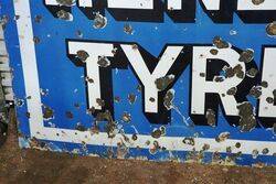 Large and Early Henley Tyres Enamel Advertising Sign 