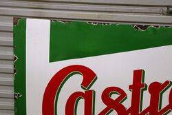 A Very Nice Vintage French Castrol Enamel Sign 