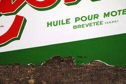 A Very Nice Vintage French Castrol Enamel Sign 