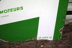 A Very Nice Vintage French Castrol Enamel Sign 