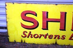 Early Shell Shortens Every Road Enamel Sign 