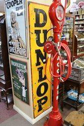 Early Dunlop Tyres Strip Enamel Advertising Sign 