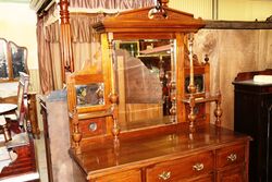 A Very Nice Medium Size Mirror Back Sideboard 