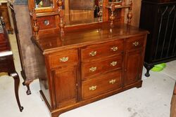 A Very Nice Medium Size Mirror Back Sideboard 