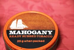 25g Mahogany Ready Rubbed Tobacco Tin