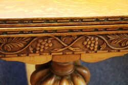 Early C20th English Oak Drawleaf Extension Table 