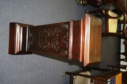 Quality Antique Carved Mahogany Pedestal. #