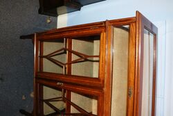 Lovely Quality Inlaid Mahogany 2 Door Bijouterie 