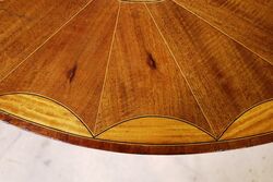 Antique Mahogany and Satinwood Oval Occasional Table 