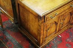 Wonderful Quality Pair of C20th Solid Oak Small Chests 