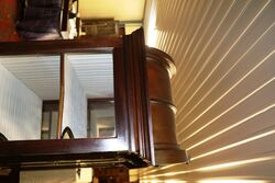 Match Pair of Antique English Mahogany Dome Top Cabinets