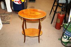 A Fine Early C20th Small Occasional Table with Gilt Metal Mounts 