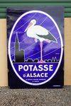 Vintage French Potasse D`Alsace Pictorial Enamel Sign. #