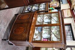 Early C20th Two Door Mahogany Bookcase-Cabinet. #