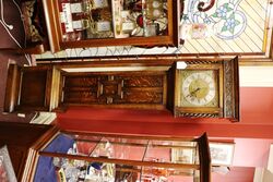 Early C20th Oak Long Case Clock, Brass Square Dial. #