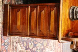 Early C20th Oak Tambour Roll Top Desk 