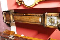 Early C20th English Oak Grandmother Clock 